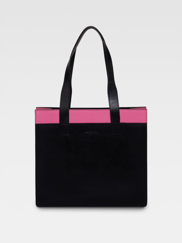 Borsa colonna orizzontale fucsia