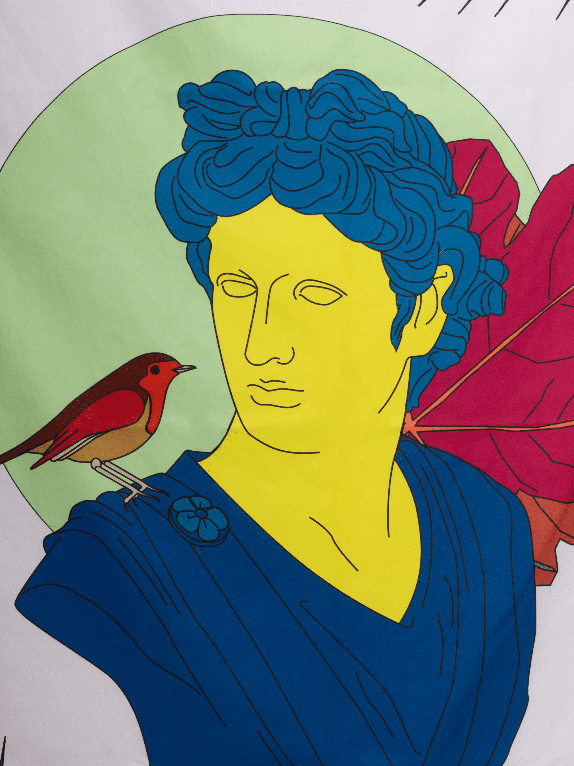 Asciugamano Busto Romano color