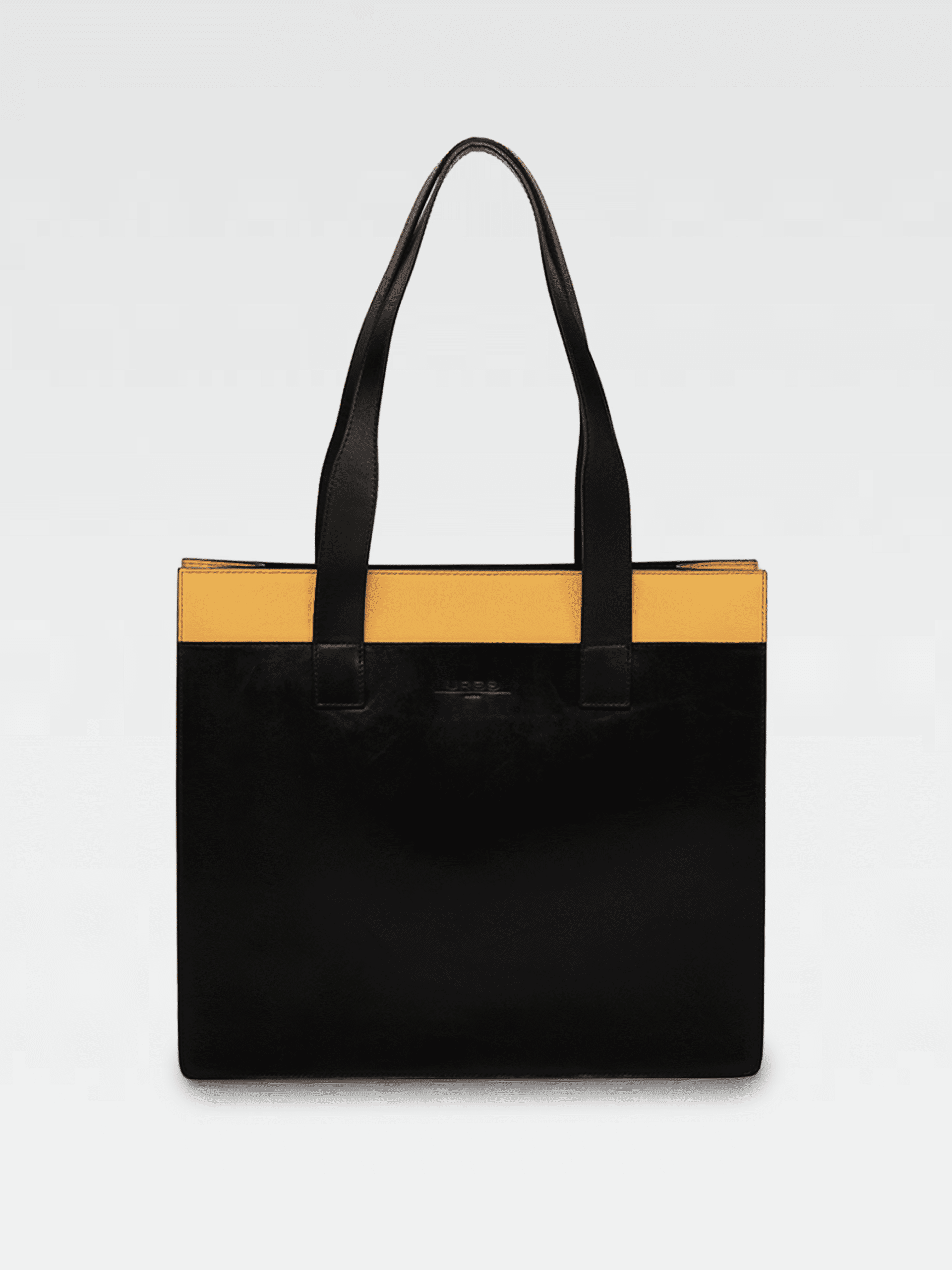 Borsa Colonna a Spalla in Pelle Gialla