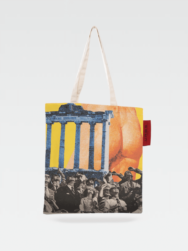 Shopper Verticale Spettatori in Cotone