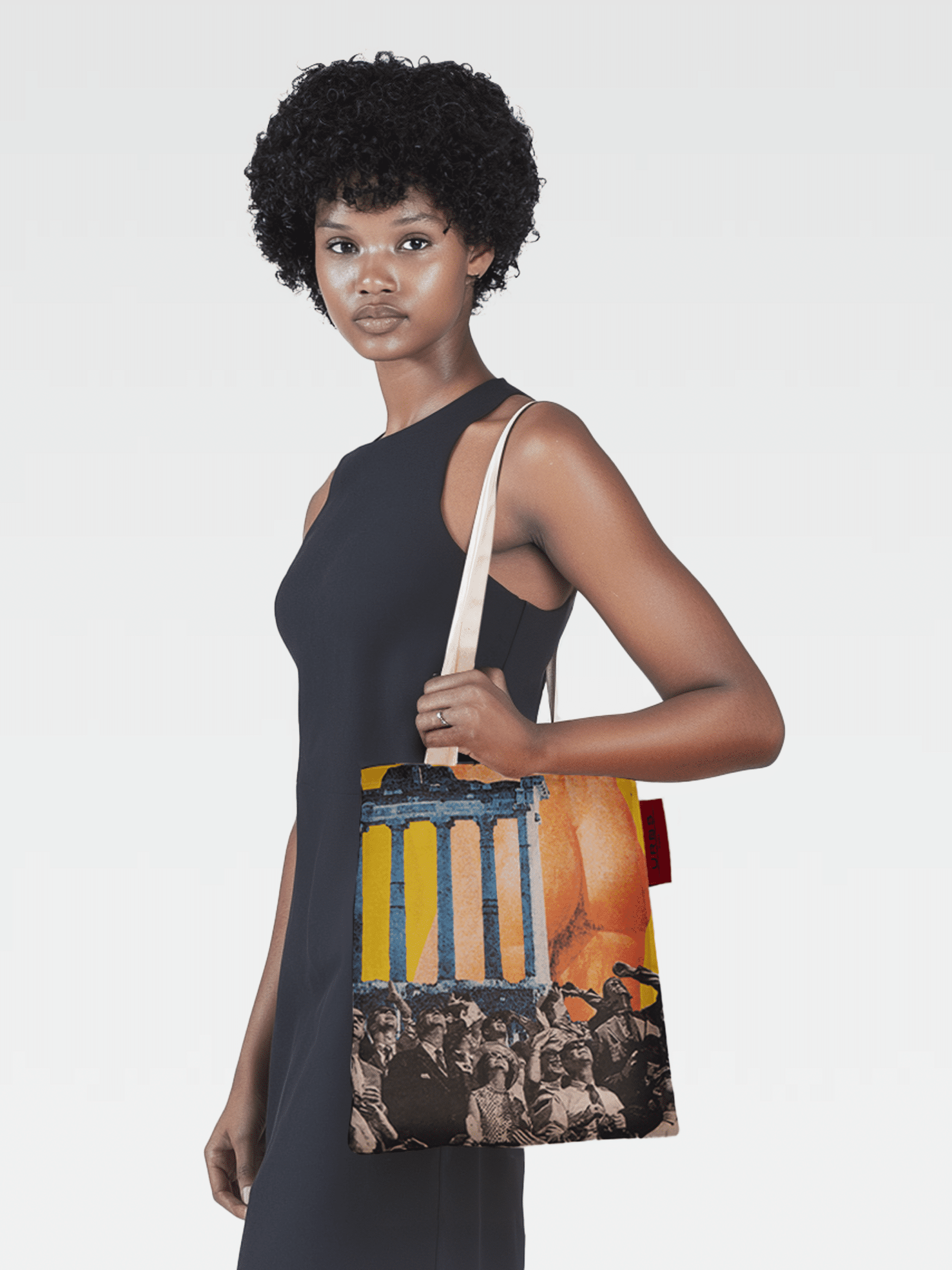 Shopper Verticale Spettatori in Cotone
