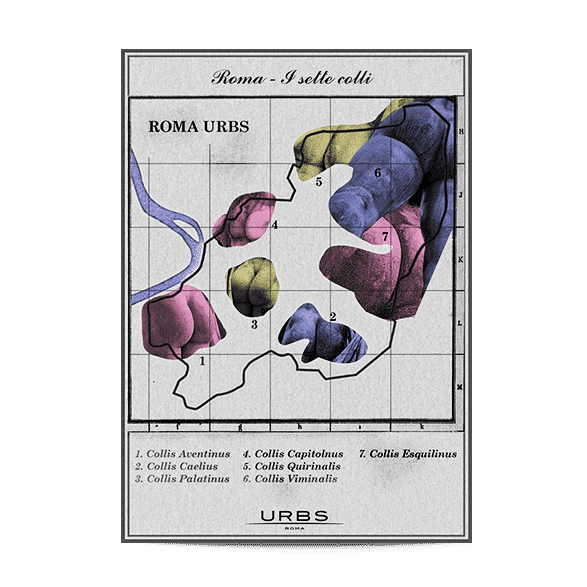 Cartolina Sette Colli di Roma