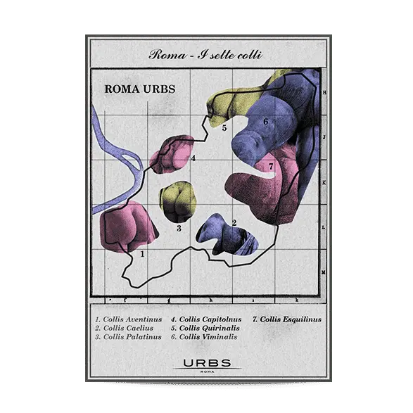 Cartolina Sette Colli di Roma