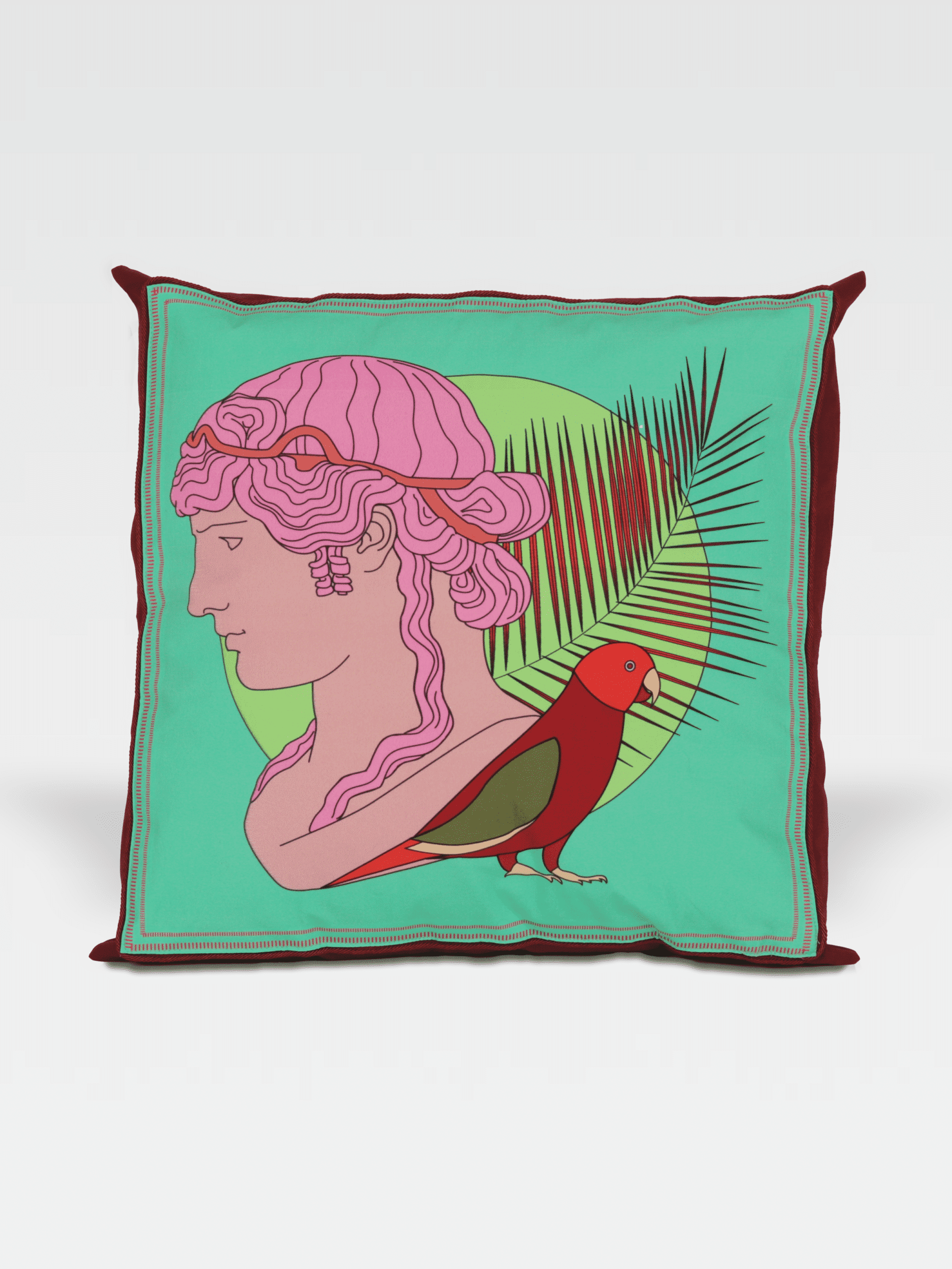 Cuscino testa romana – Menta