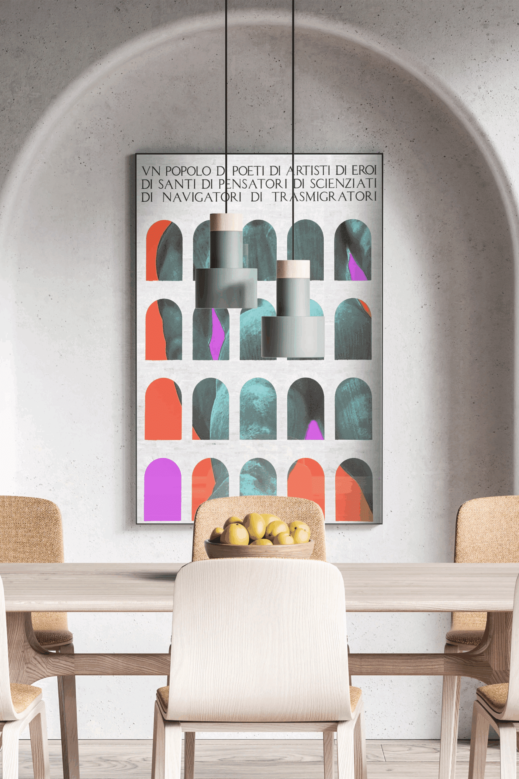 Poster Culosseo Quadrato