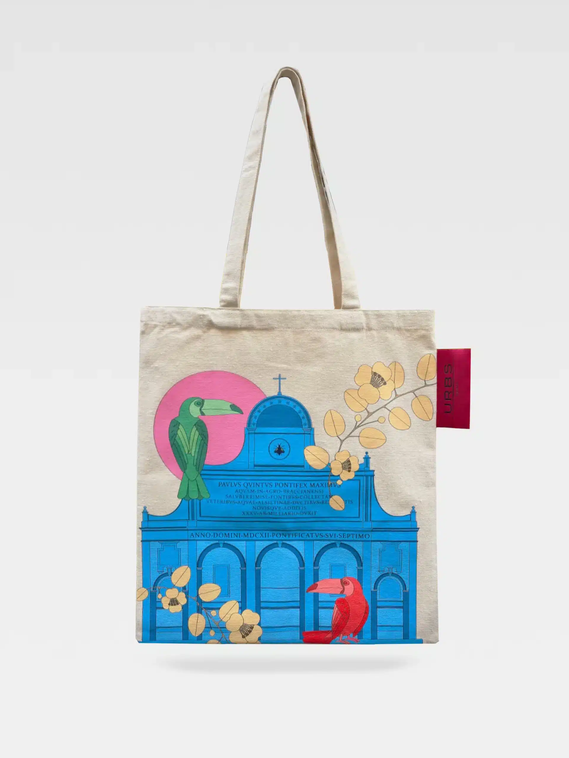 Borsa Shopper Fontanone in Tessuto