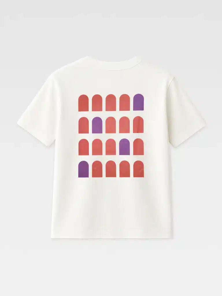 T-Shirt Colosseo Quadrato bianca