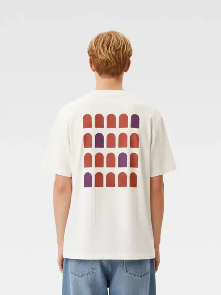 T-Shirt Colosseo Quadrato bianca
