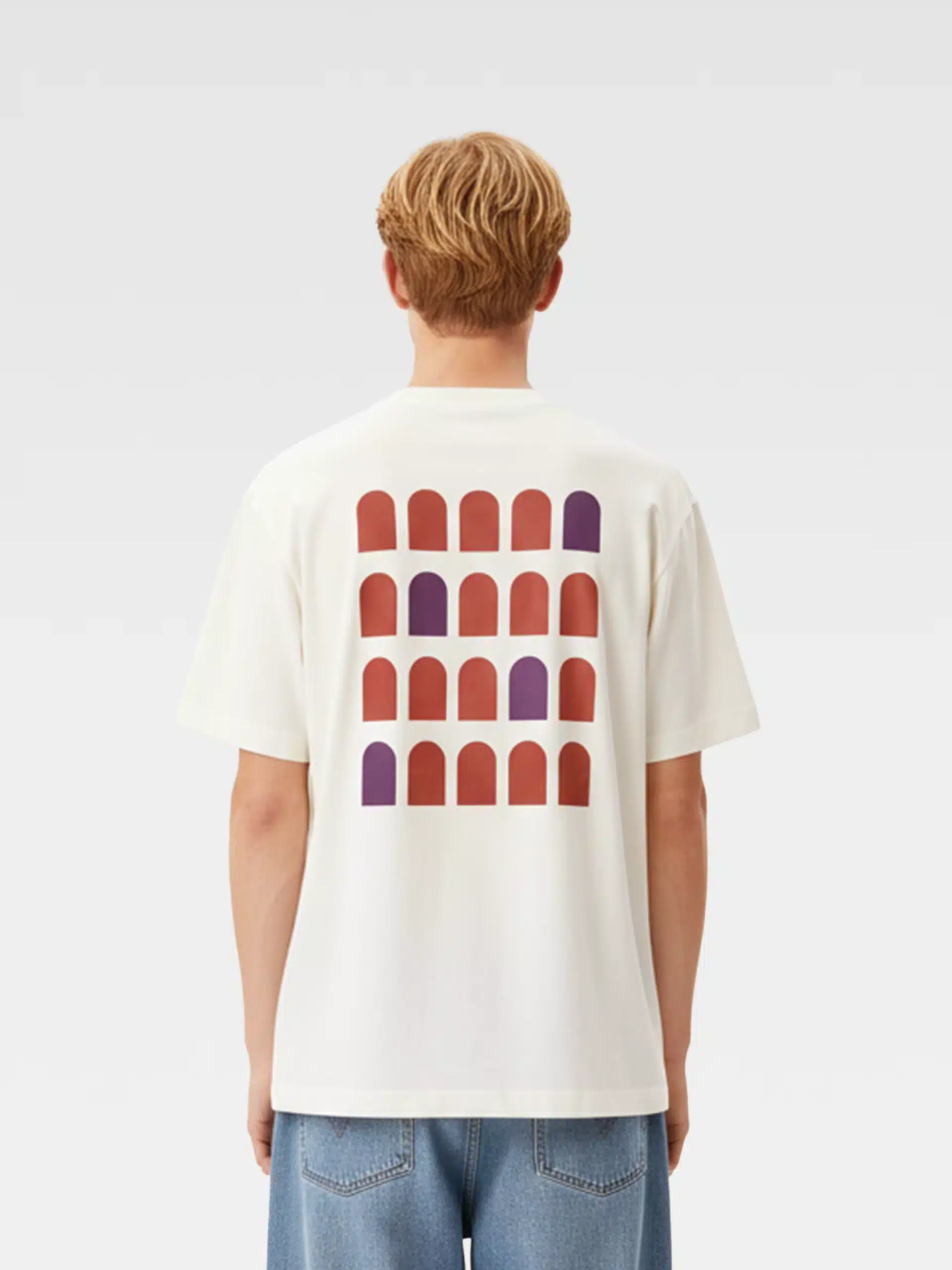 T-Shirt Colosseo Quadrato bianca