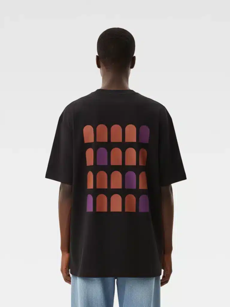 T-Shirt Colosseo Quadrato nera