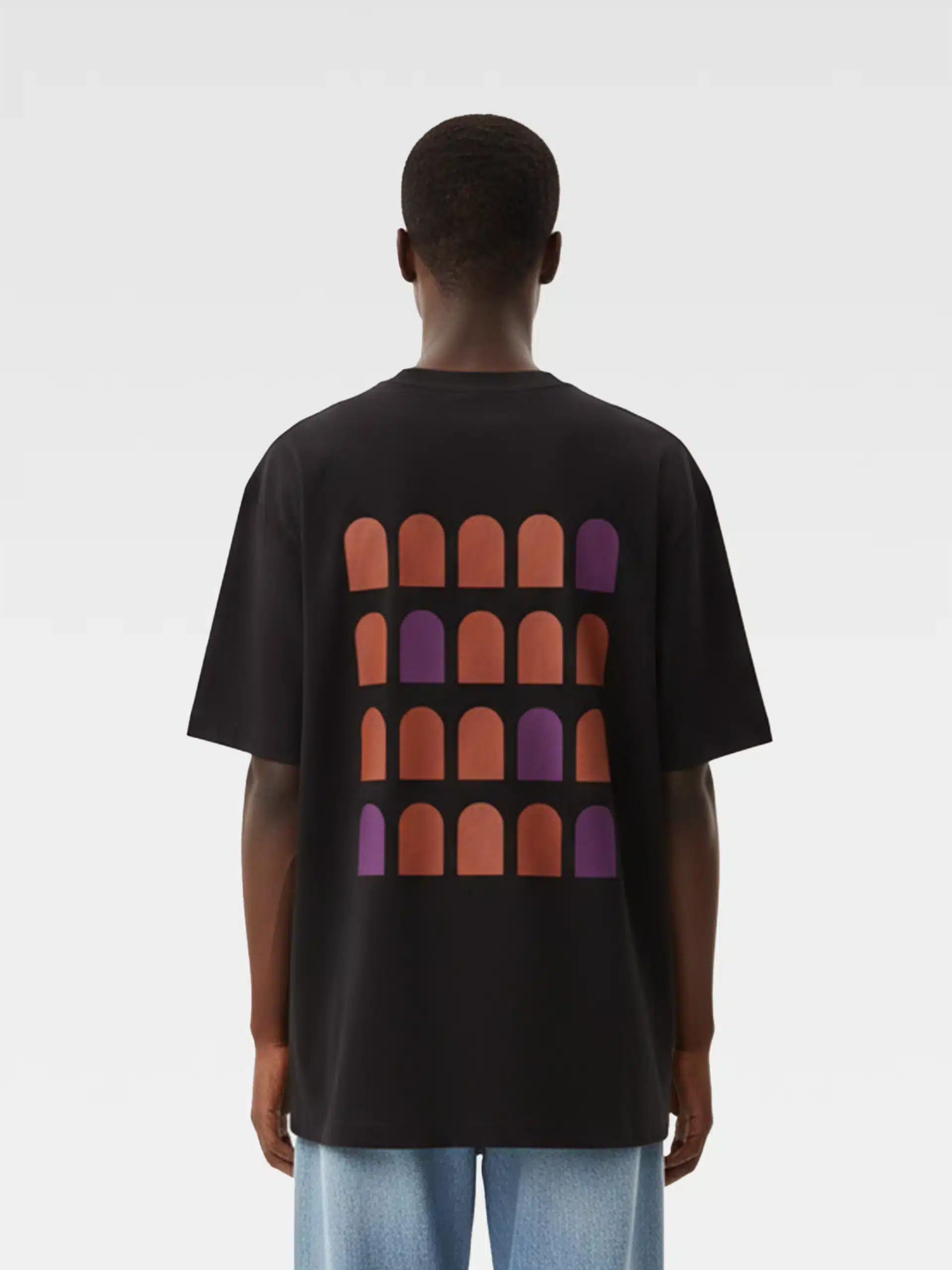 T-Shirt Colosseo Quadrato nera