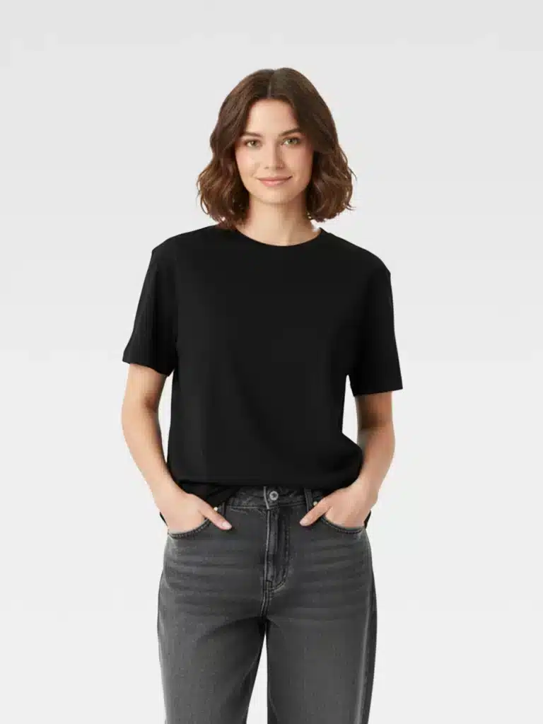 T-Shirt Monocolore nera
