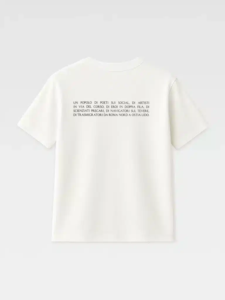 T-Shirt Scritta bianca