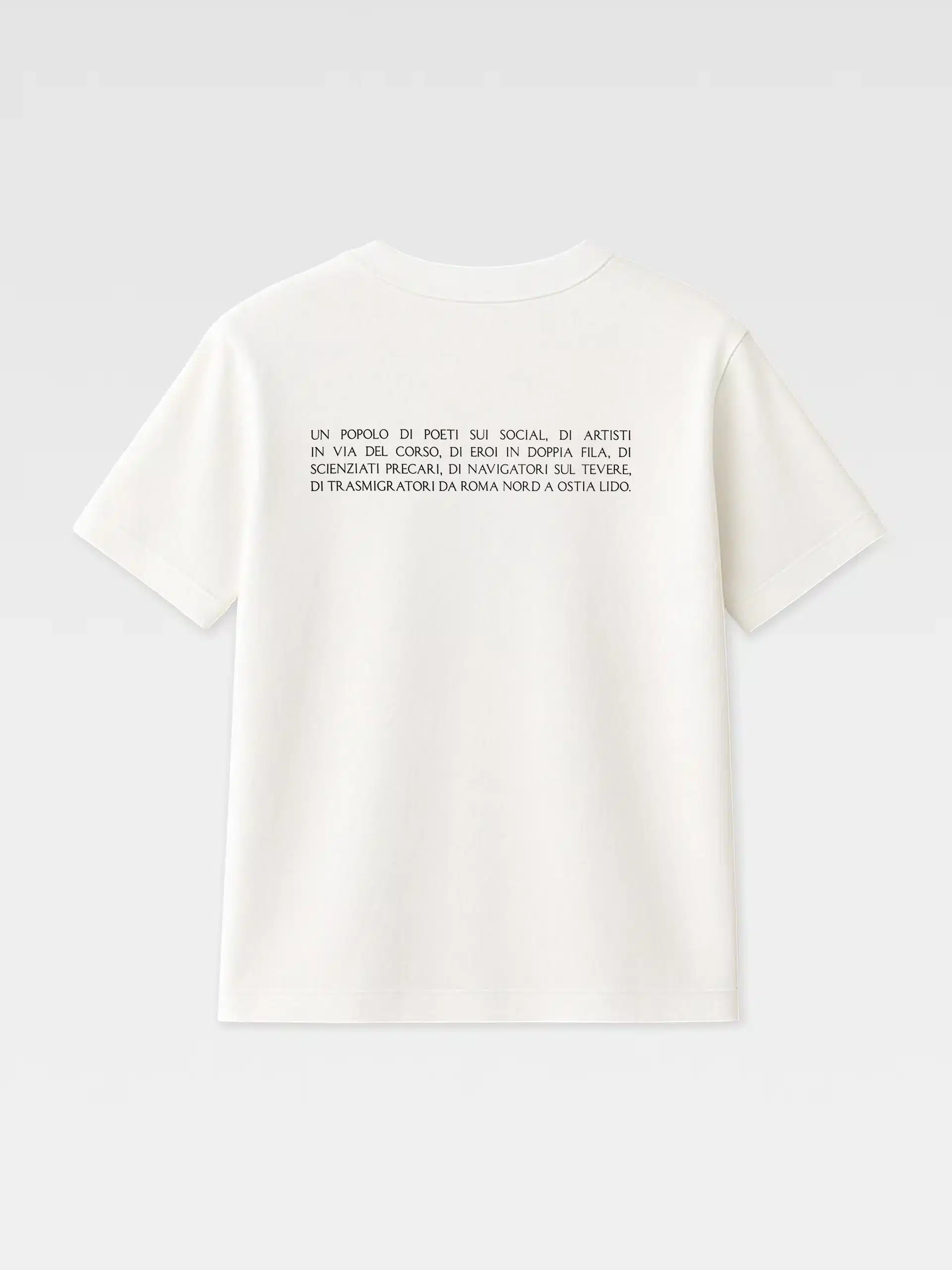 T-Shirt Scritta bianca
