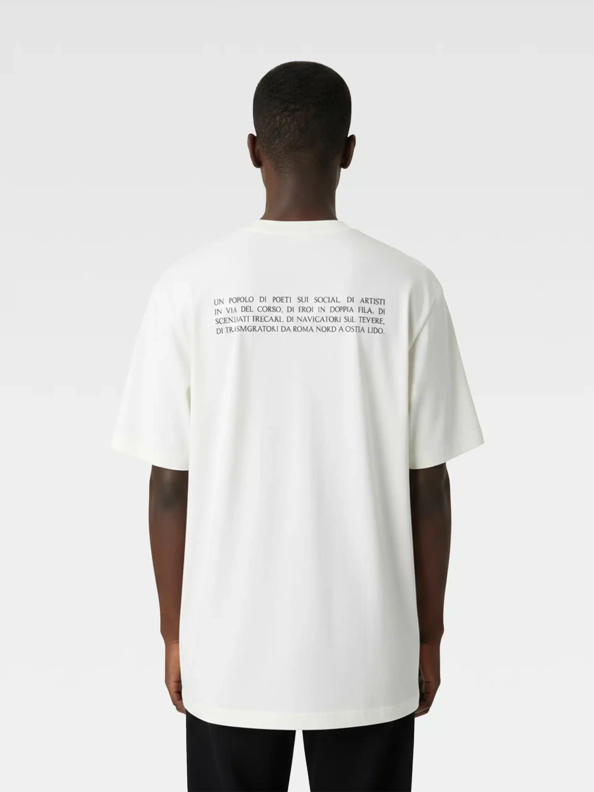 T-Shirt Scritta bianca