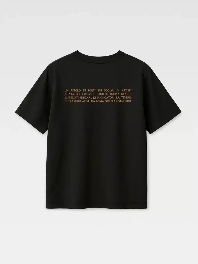 T-Shirt Scritta nera