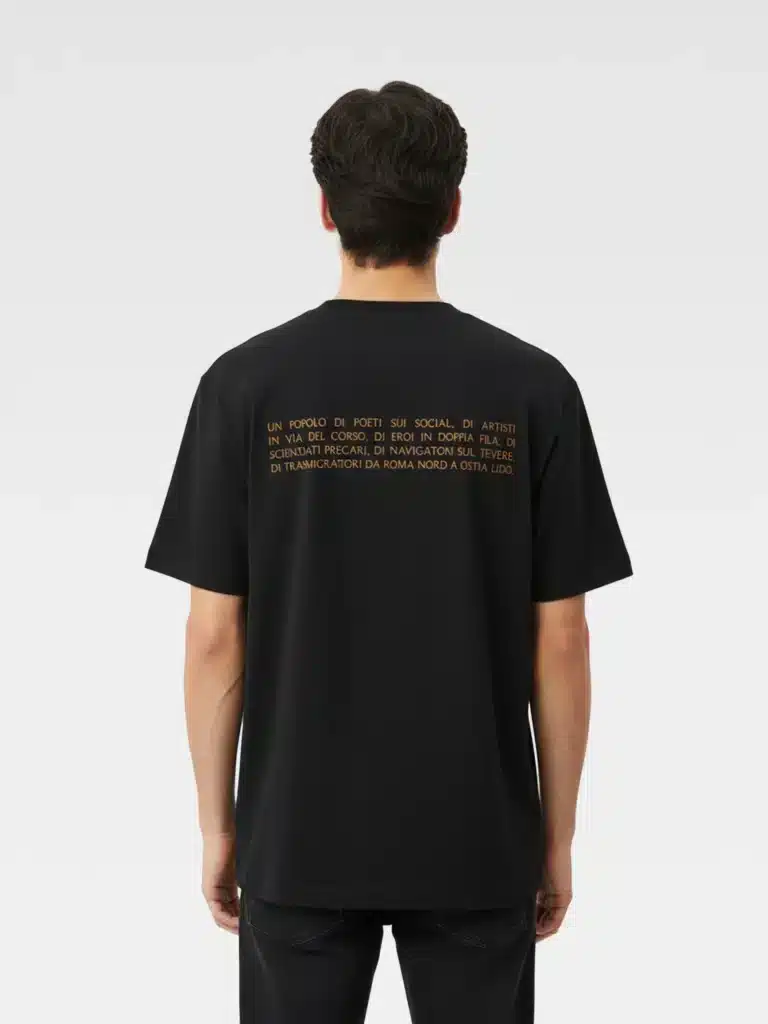 T-Shirt Scritta nera