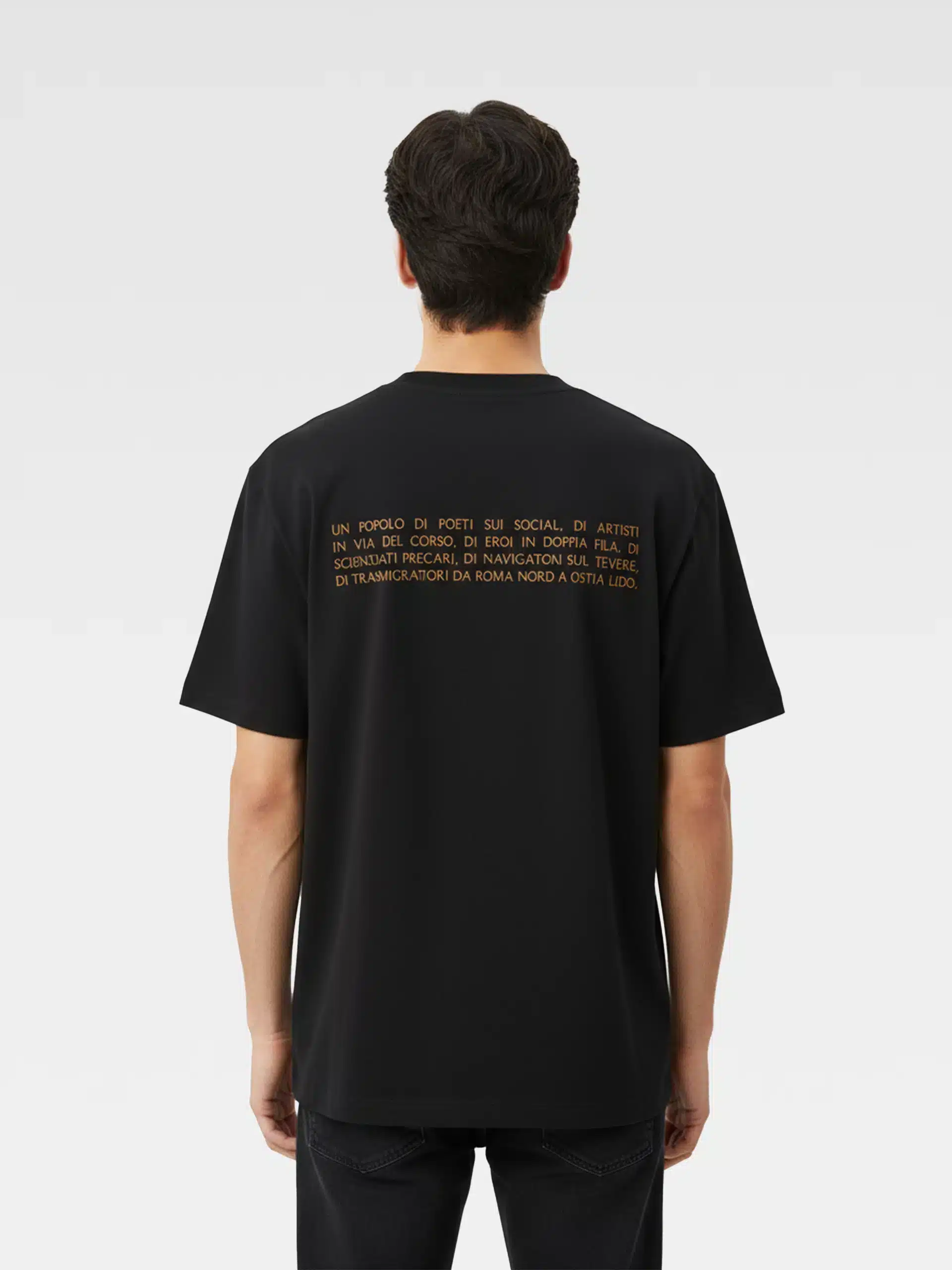 T-Shirt Scritta nera