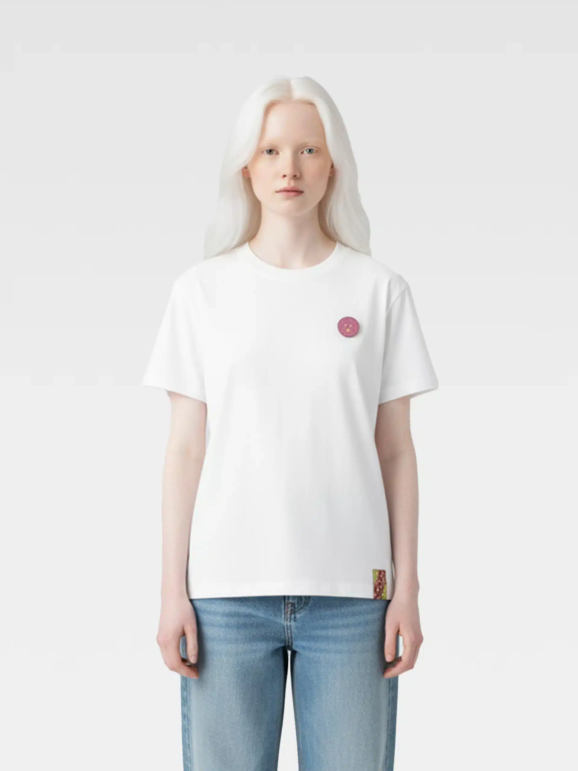 T-Shirt Spilla Bocca della Verità bianca