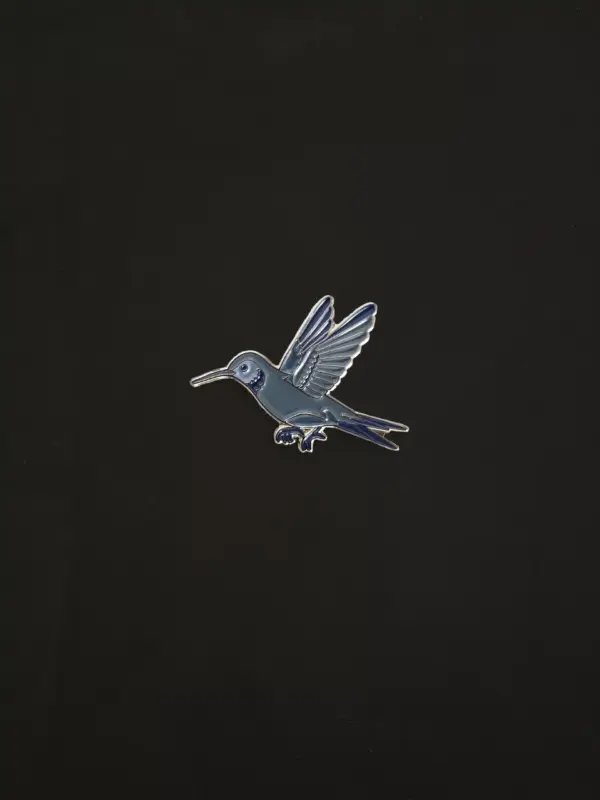 T-Shirt Spilla Colibrì nera