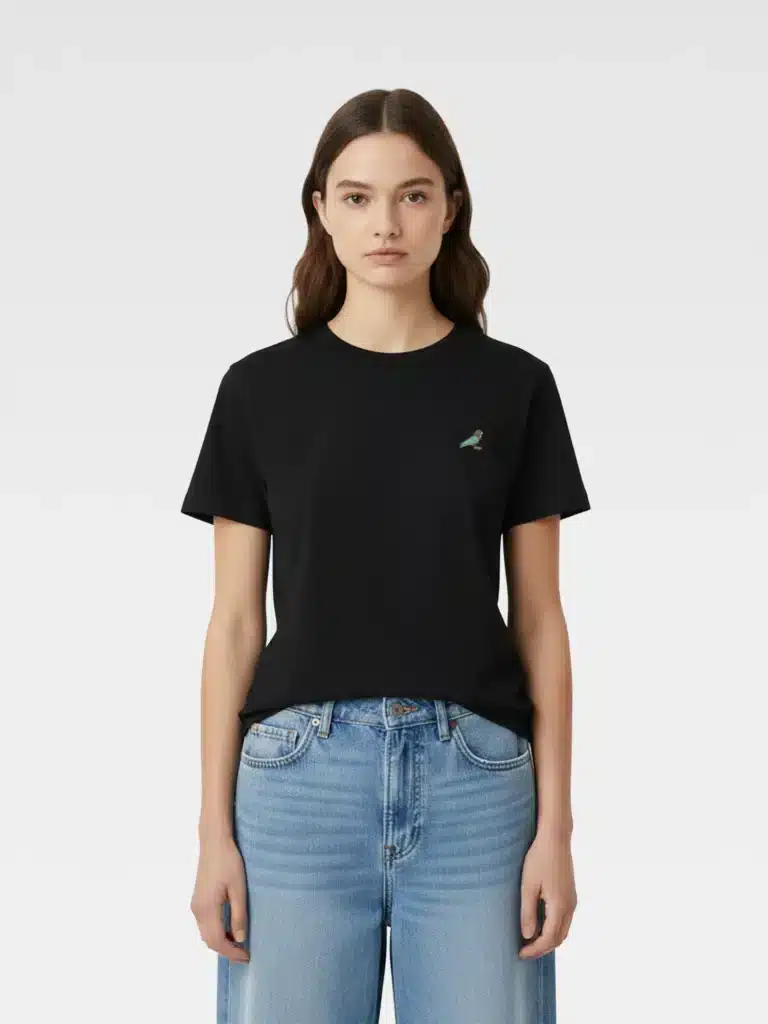 T-Shirt Spilla Piccione nera