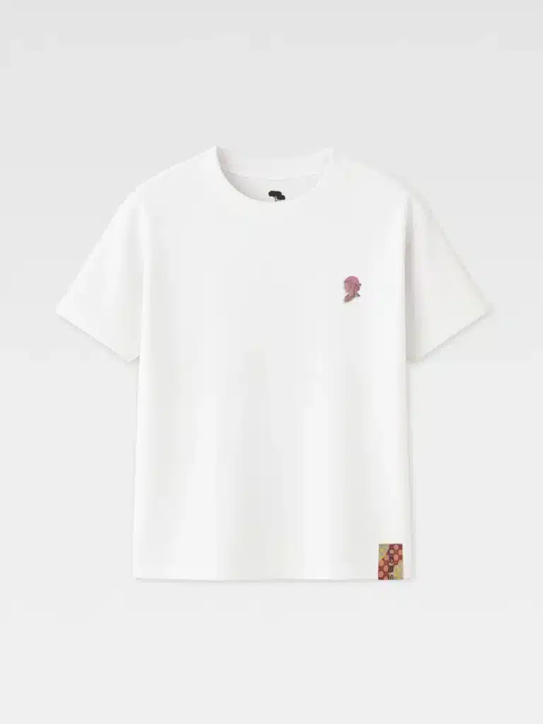 T-Shirt Spilla Testa Romana bianca