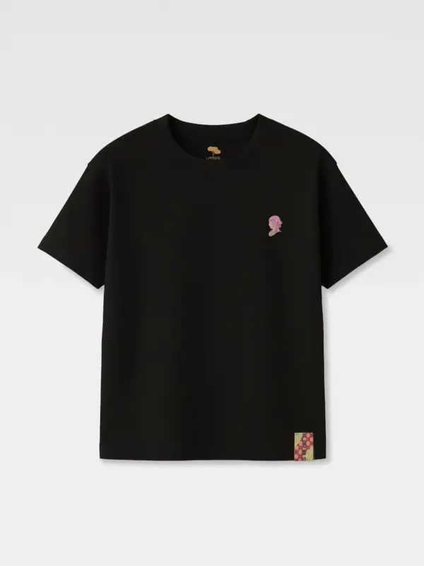 T-Shirt Spilla Testa Romana nera