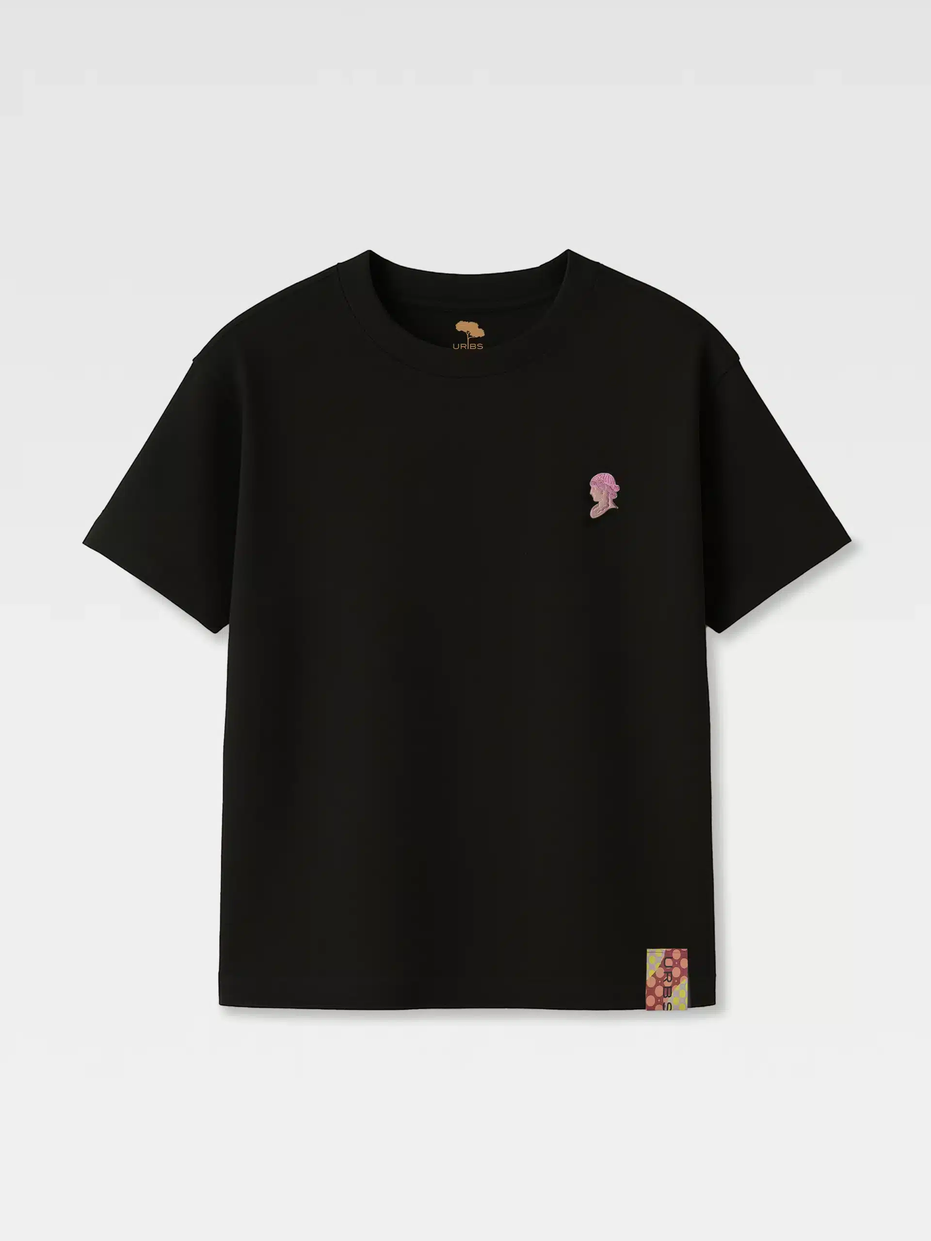 T-Shirt Spilla Testa Romana nera