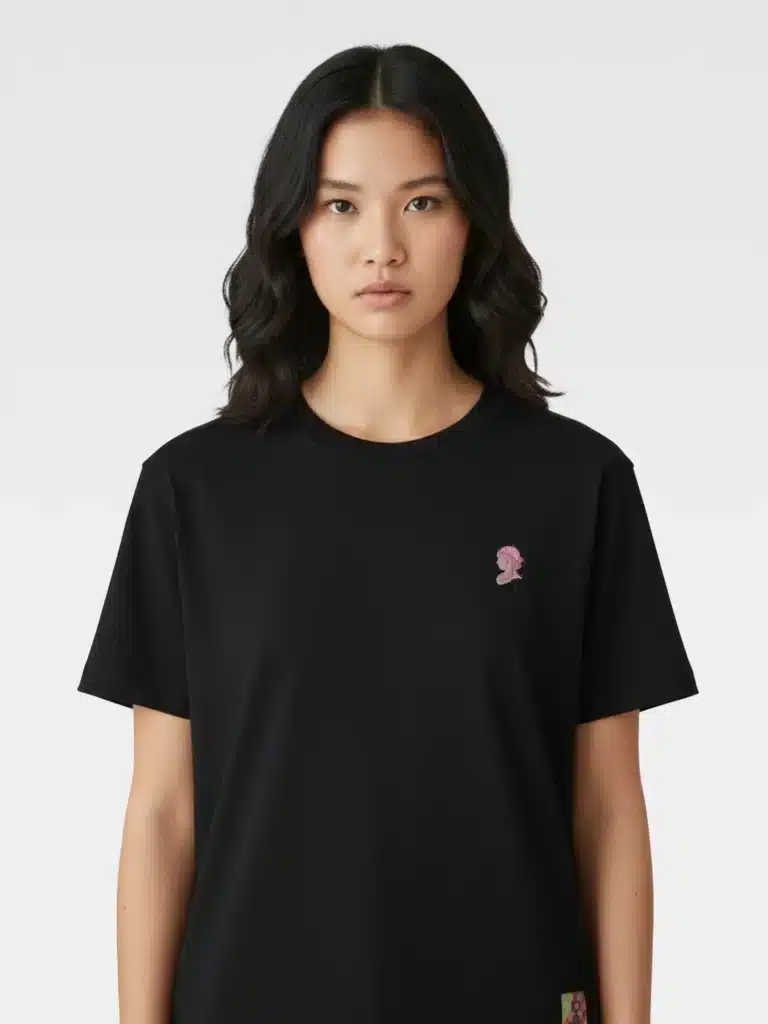 T-Shirt Spilla Testa Romana nera