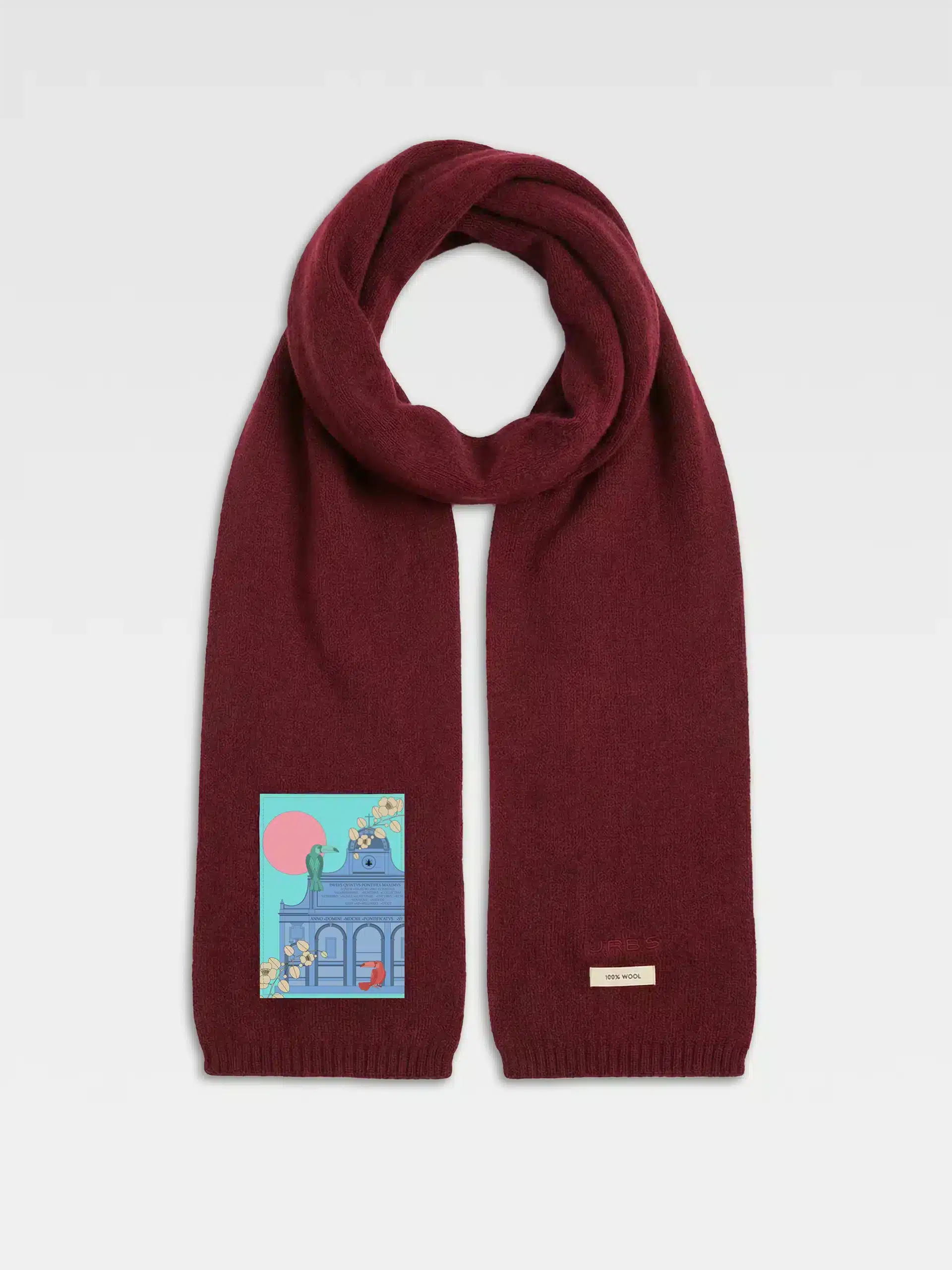 Sciarpa burgundy Fontanone