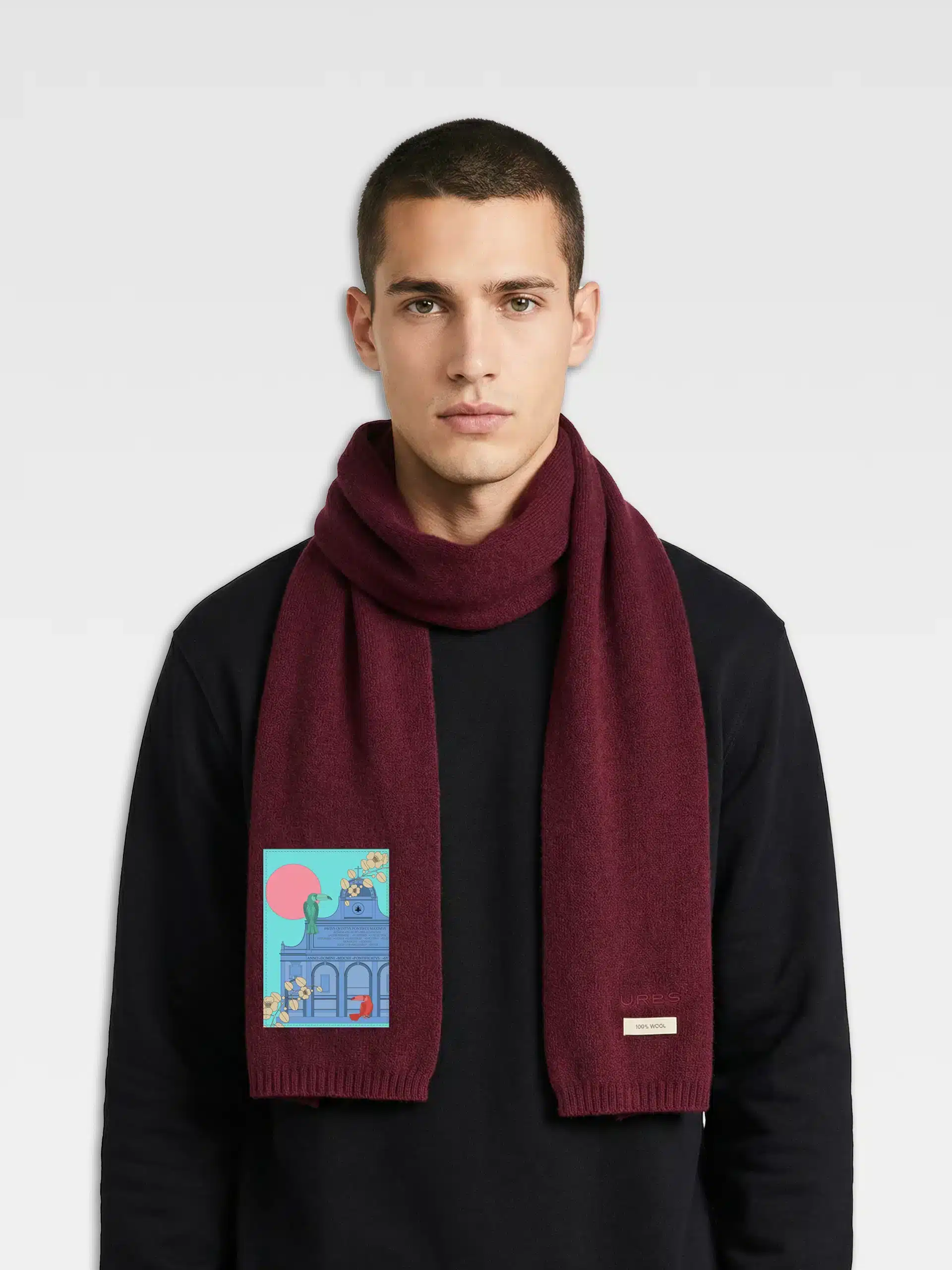 Sciarpa burgundy Fontanone