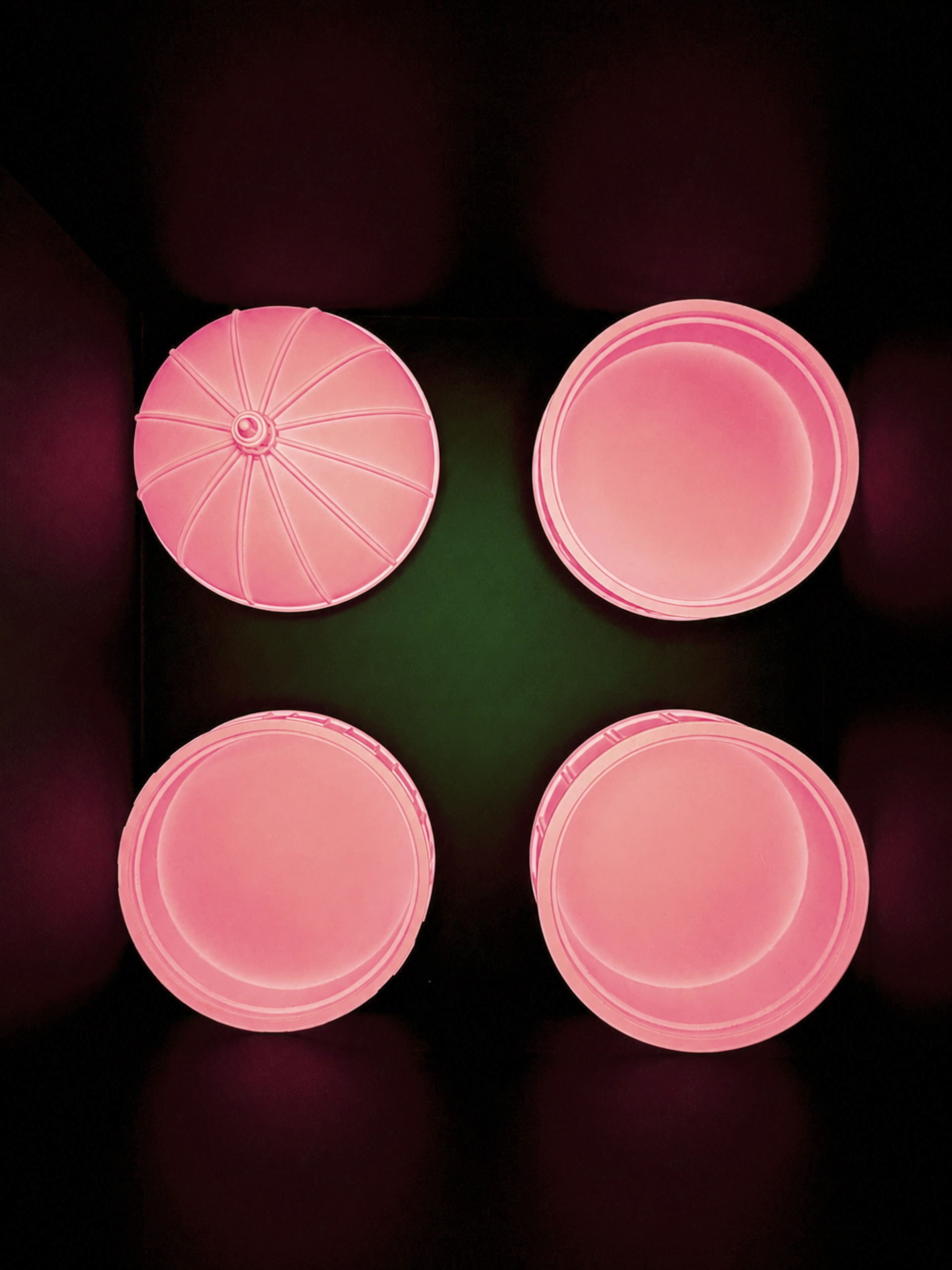 Cupola Medium Fluo Rosa