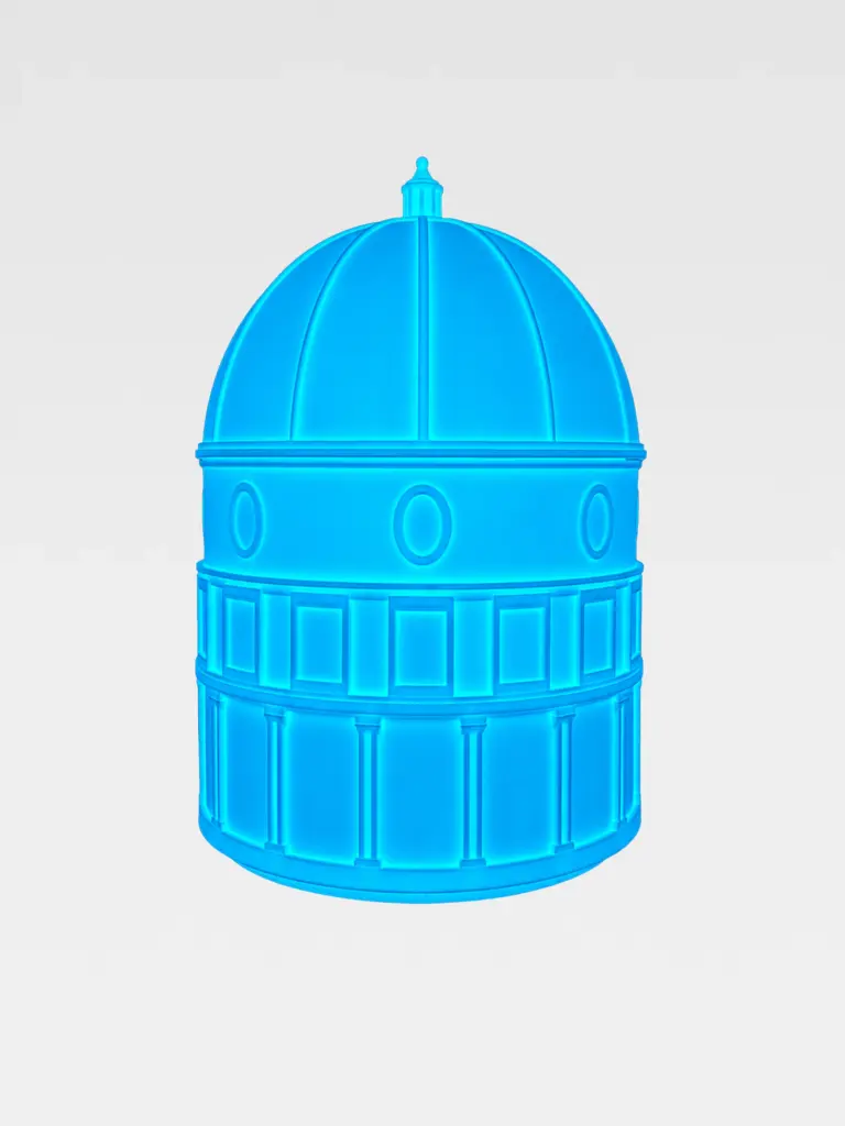 Cupola Medium Fluo Azzurra