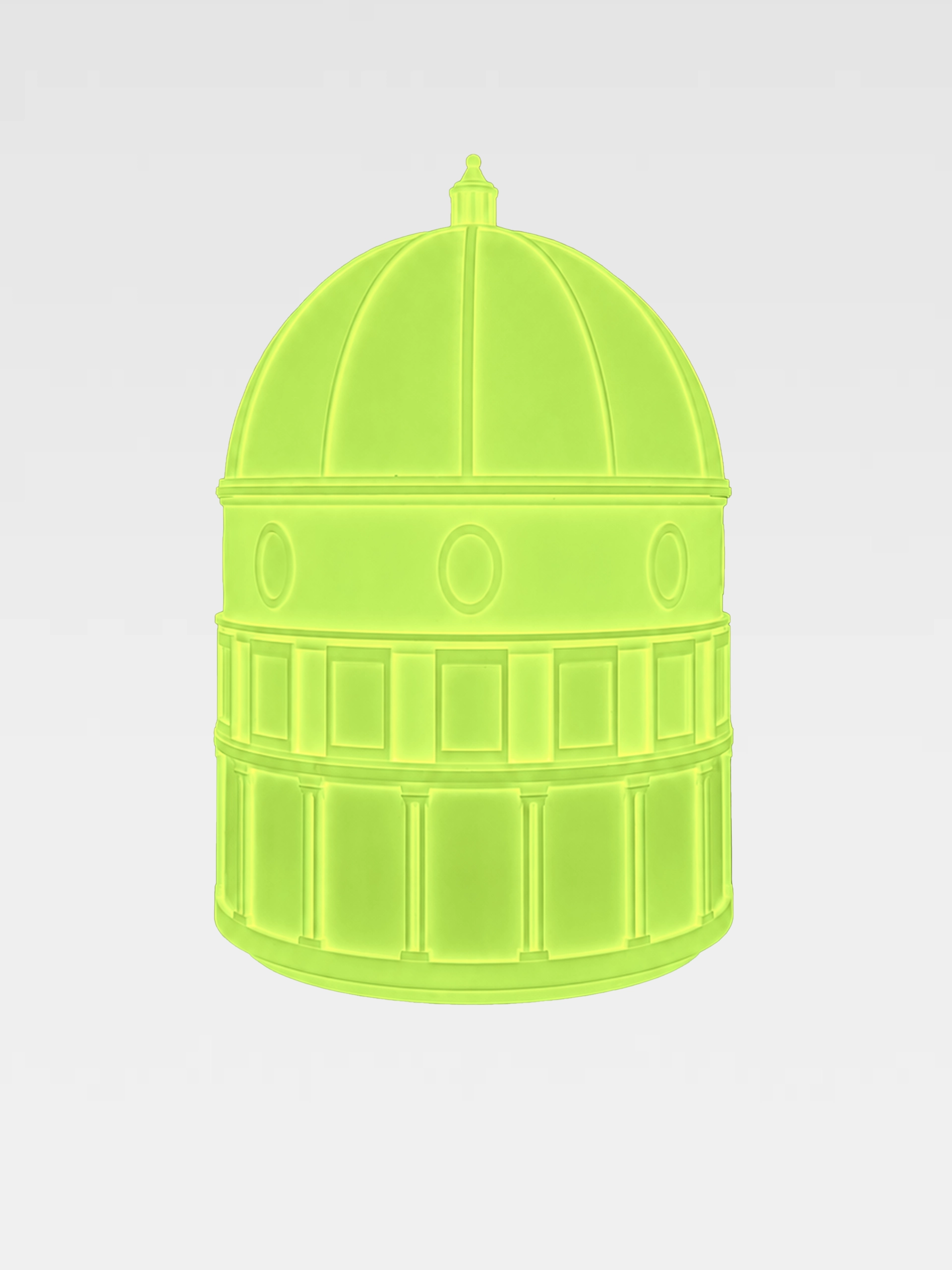 Cupola Medium Fluo Gialla