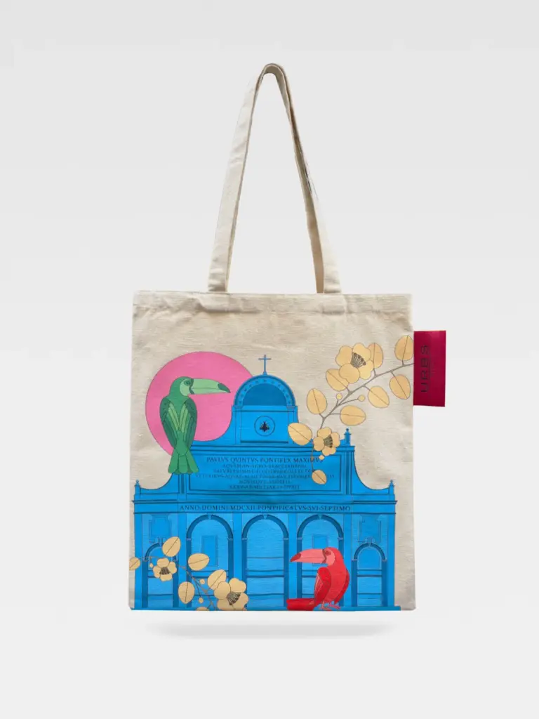 Borsa Shopper Fontanone in Tessuto
