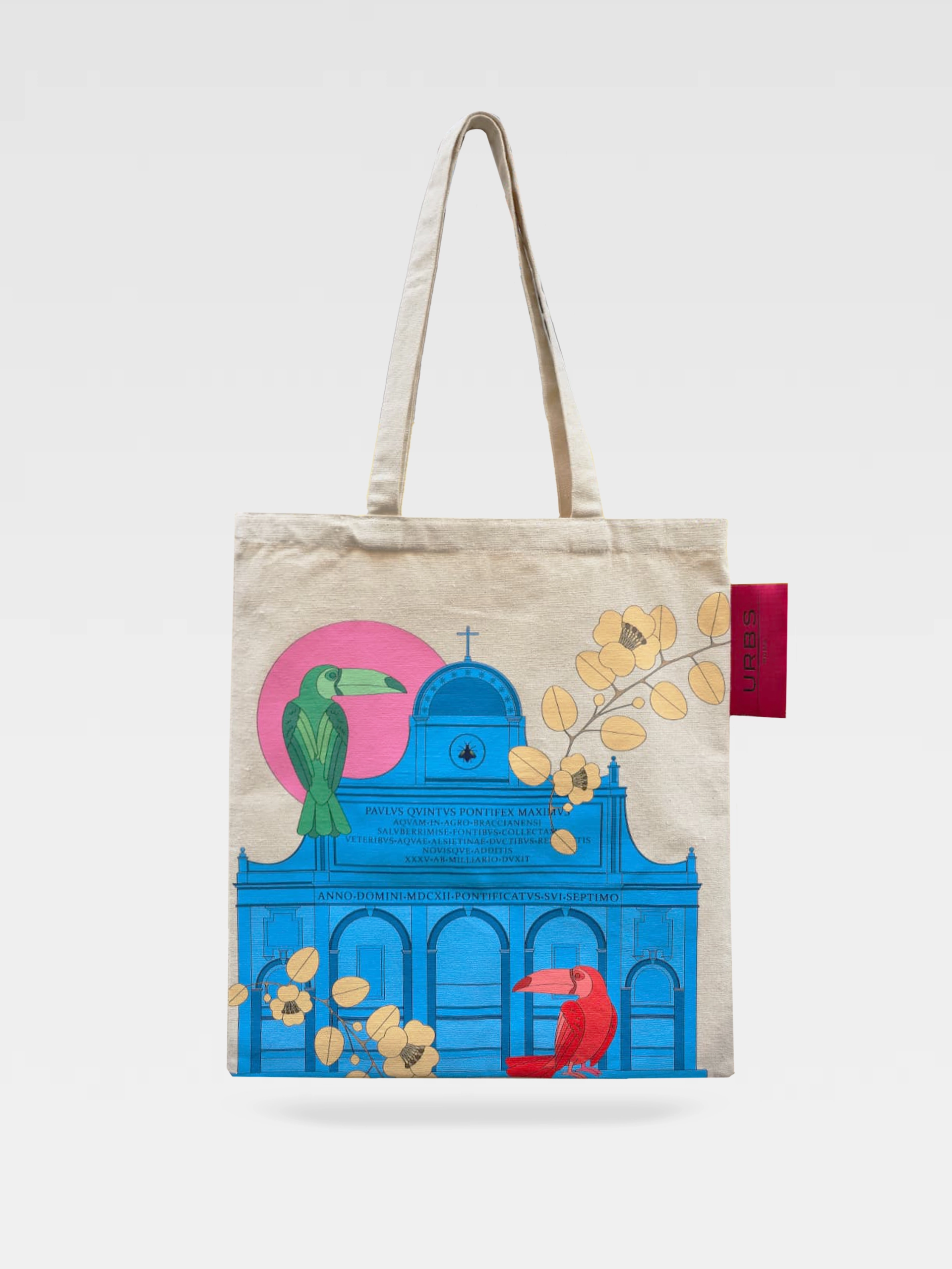 Borsa Shopper Fontanone in Tessuto