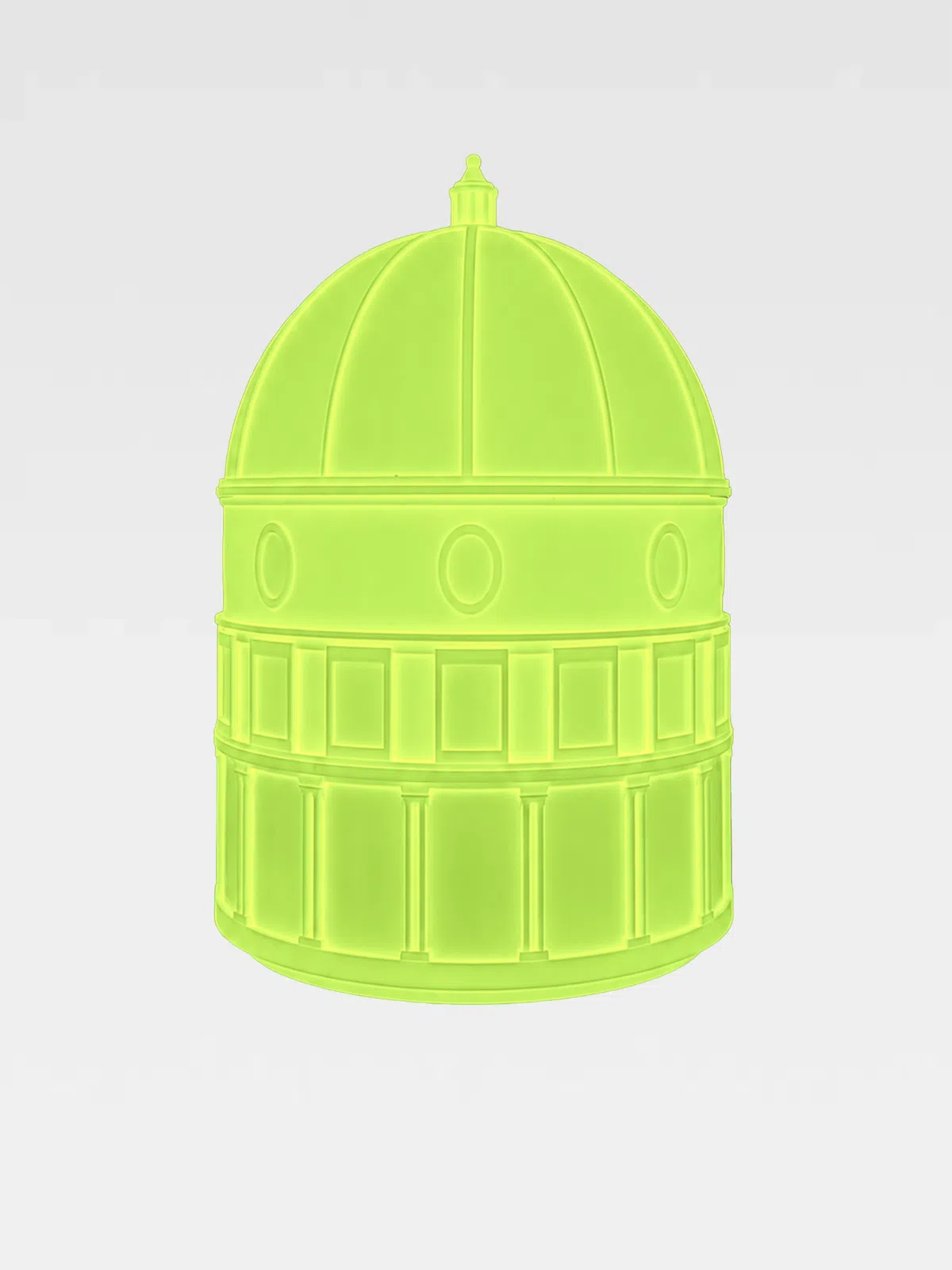 Cupola Medium Fluo Gialla