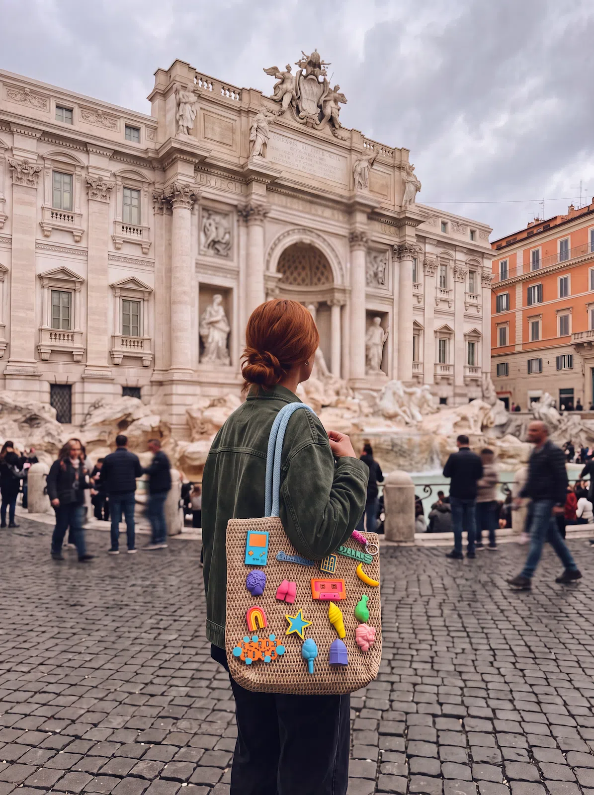 Borsa Paglia Charm