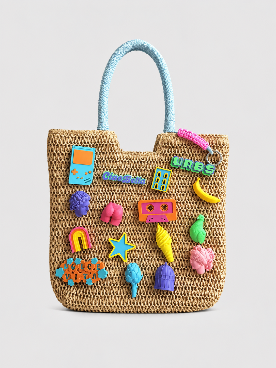 Borsa Paglia Summer Charms